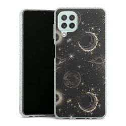 Silicone Glitter Case silver glitter