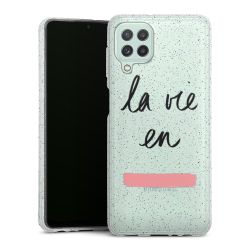 Silicone Glitter Case silver glitter