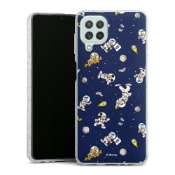 Silicone Glitter Case silver glitter