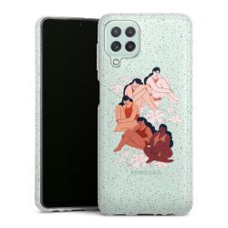 Silicone Glitter Case silver glitter