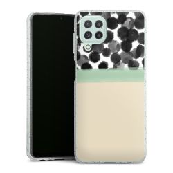 Silicone Glitter Case silver glitter