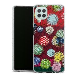 Silicone Glitter Case silver glitter