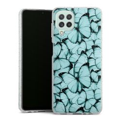 Silicone Glitter Case silver glitter