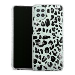 Silicone Glitter Case silver glitter