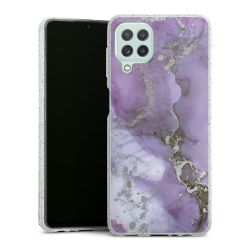 Silicone Glitter Case silver glitter