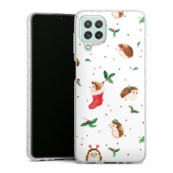 Silicone Glitter Case silver glitter