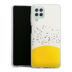 Silicone Glitter Case silver glitter