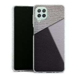 Silicone Glitter Case silver glitter