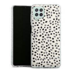 Silicone Glitter Case silver glitter