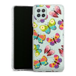 Silicone Glitter Case silver glitter