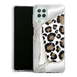 Silicone Glitter Case silver glitter