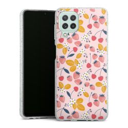 Silicone Glitter Case silver glitter