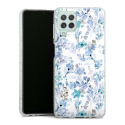 Silicone Glitter Case silver glitter