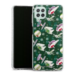 Silicone Glitter Case silver glitter