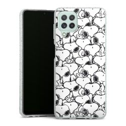 Silicone Glitter Case silver glitter