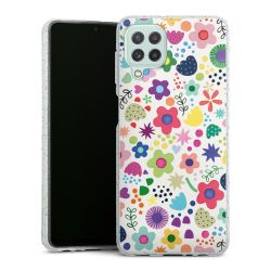 Silicone Glitter Case silver glitter