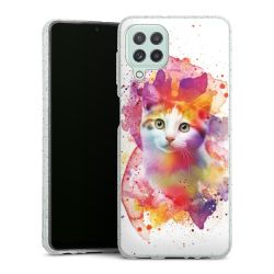 Silicone Glitter Case silver glitter