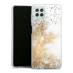 Silicone Glitter Case silver glitter