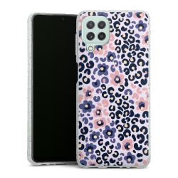 Silicone Glitter Case silver glitter