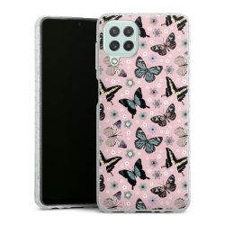 Silicone Glitter Case silver glitter