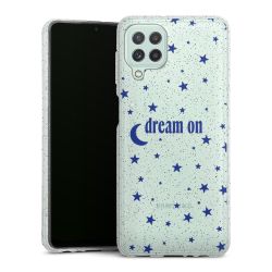 Silicone Glitter Case silver glitter