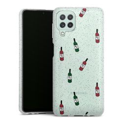 Silicone Glitter Case silver glitter