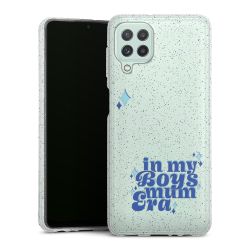 Silicone Glitter Case silver glitter