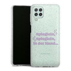 Silicone Glitter Case silver glitter