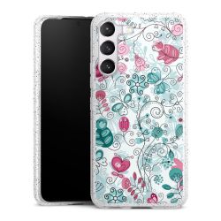 Silicone Glitter Case silver glitter