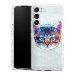 Silicone Glitter Case silver glitter