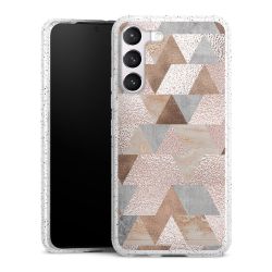 Silicone Glitter Case silver glitter