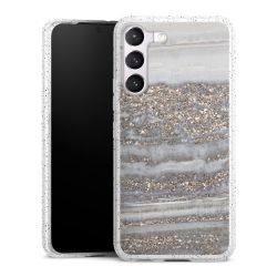 Silicone Glitter Case silver glitter