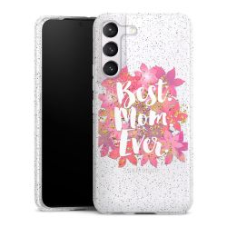 Silicone Glitter Case silver glitter