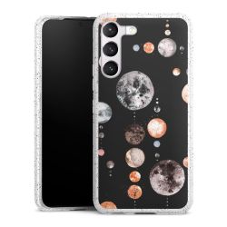 Silicone Glitter Case silver glitter