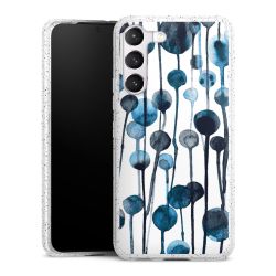 Silicone Glitter Case silver glitter