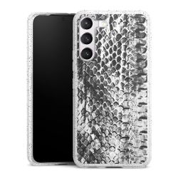 Silicone Glitter Case silver glitter