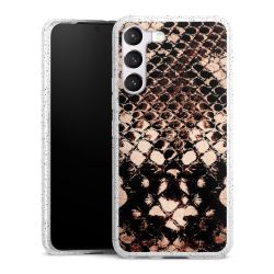 Silicone Glitter Case silver glitter