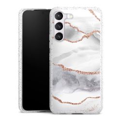 Silicone Glitter Case silver glitter