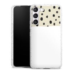 Silicone Glitter Case silver glitter