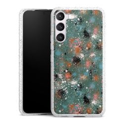 Silicone Glitter Case silver glitter