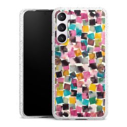 Silicone Glitter Case silver glitter