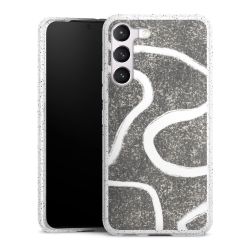 Silicone Glitter Case silver glitter