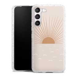 Silicone Glitter Case silver glitter