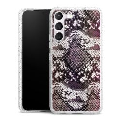 Silicone Glitter Case silver glitter