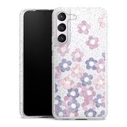 Silicone Glitter Case silver glitter