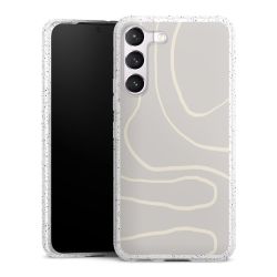 Silicone Glitter Case silver glitter