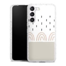 Silicone Glitter Case silver glitter