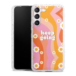 Silicone Glitter Case silver glitter