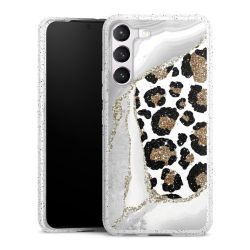 Silicone Glitter Case silver glitter