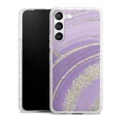 Silicone Glitter Case silver glitter